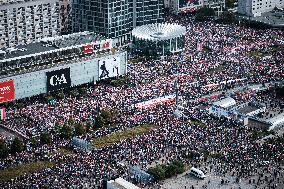 "March Of Million Hearts" - Donald Tusk's Pro-democratic Rally In Warsaw