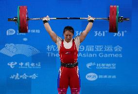 (SP)CHINA-HANGZHOU-ASIAN GAMES-WEIGHTLIFTING(CN)