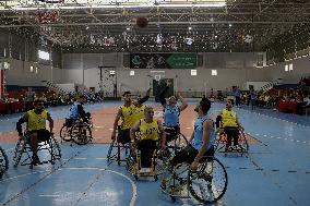 (SP)MIDEAST-GAZA CITY-WHEELCHAIR-BASKETBALL