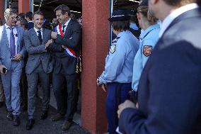 Emmanuel Macron visits Tonneins to unveil the map of 200 new gendarmerie brigades