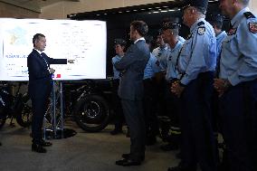 Emmanuel Macron visits Tonneins to unveil the map of 200 new gendarmerie brigades