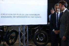 Emmanuel Macron visits Tonneins to unveil the map of 200 new gendarmerie brigades