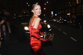 Celebrity Arrivals At Dolce & Gabbana Gala Dinner During The Milan Fashion Week Womenswear Spring Summer 2024