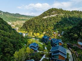 Tourists Soak in Hot Springs in Bijie