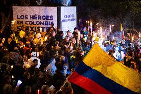 Demonstrations Against Gustavo Petro's Government