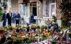 King Willem-Alexander Visits The Location Of Shooting Incident - Rotterdam