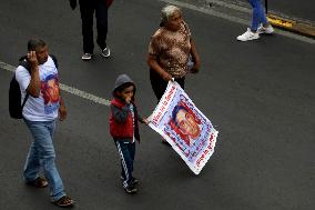 March To Commemorate 55 Years Of The Tlatelolco Massacre