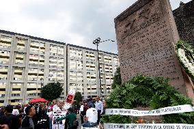 March To Commemorate 55 Years Of The Tlatelolco Massacre