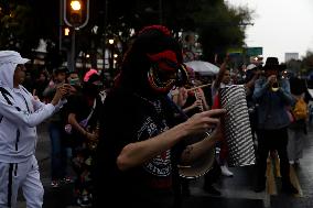 March To Commemorate 55 Years Of The Tlatelolco Massacre