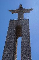 Christ The King Monument In Almada