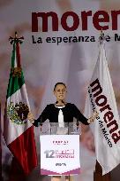 Presidential Candidate Claudia Sheinbaum Campaigns - Mexico