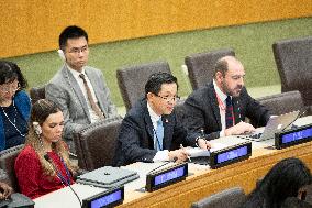 UN-GENERAL ASSEMBLY-FIFTH COMMITTEE-CHINA-ENVOY