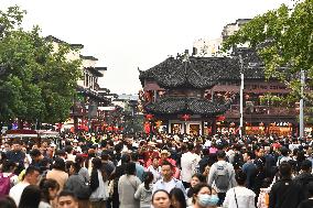 Tourist Travel Confucius Temple Scenic Area in Nanjing