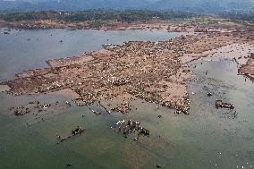 Jatigede Reservoir During Dry Season In Sumedang