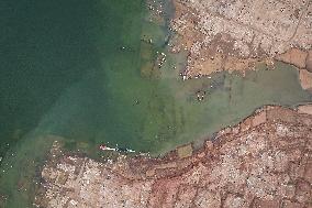 Jatigede Reservoir During Dry Season In Sumedang