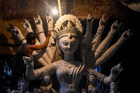 Durga Puja Preparation In Kolkata.