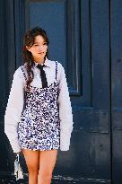 Actress Lily Chee At Paris Fashion Week