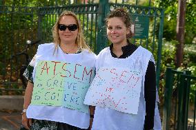 AESH Demonstration In Paris