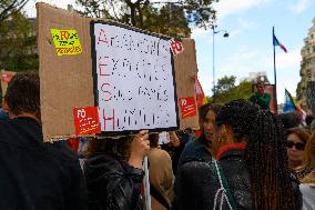 AESH Demonstration In Paris