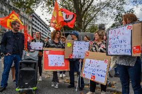 AESH Demonstration In Paris