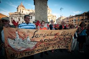 Protest Against Italian Immigration Policies