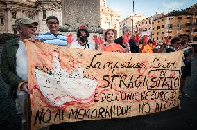 Protest Against Italian Immigration Policies