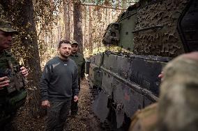 Zelensky Visits Troops In Kupyansk-Lyman Area