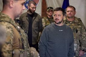 Zelensky Visits Troops In Kupyansk-Lyman Area