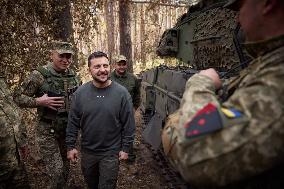Zelensky Visits Troops In Kupyansk-Lyman Area