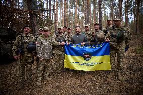 Zelensky Visits Troops In Kupyansk-Lyman Area