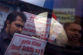 Ceylon Bank Employees Union Protest On Colombo