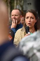 Demonstration In Front Of The Hospital Beaujon - Paris