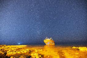 Milky Way In The Wreck Of Torre San Giovanni