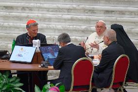 16th General Assembly Of The Synod Of Bishops In The Paul VI Hall At The Vatican On October 4, 2023.