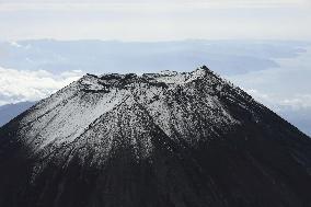 Snowcapped Mt. Fuji in Japan