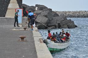 Boat Carrying Migrants Lands In Canary Islands