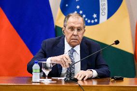 Foreign Minister Mauro Vieira Receives Russian Chancellor Shergey Lavrov