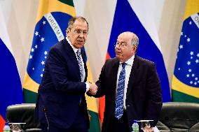 Foreign Minister Mauro Vieira Receives Russian Chancellor Shergey Lavrov