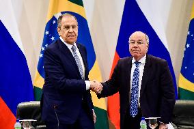 Foreign Minister Mauro Vieira Receives Russian Chancellor Shergey Lavrov