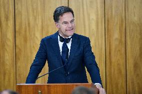 President Of Brazil, Luiz Inácio Lula Da Silva, Receives Prime Minister Of The Netherlands, Mark Rutte.