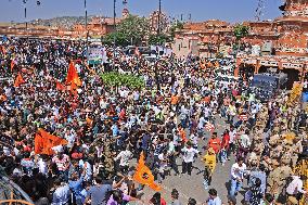 Hindu Community Protest In Jaipur