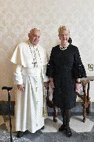 Pope Francis Meets Cindy McCain (WFP) - Vatican