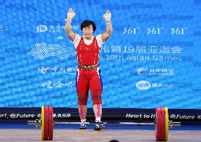 (SP)CHINA-HANGZHOU-ASIAN GAMES-WEIGHTLIFTING(CN)