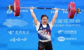 (SP)CHINA-HANGZHOU-ASIAN GAMES-WEIGHTLIFTING(CN)