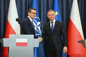 President And PM Speak On Migration - Warsaw