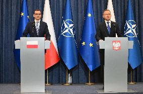 President And PM Speak On Migration - Warsaw