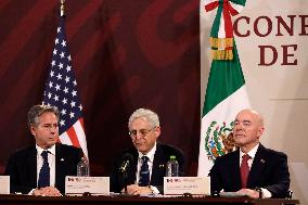 Antony Blinken Visit Mexico For 'High Level Dialogue On Security' Between Mexico - USA