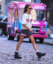 Sistine Stallone Steps Out - NYC