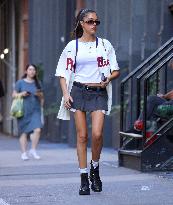 Sistine Stallone Steps Out - NYC