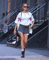 Sistine Stallone Steps Out - NYC